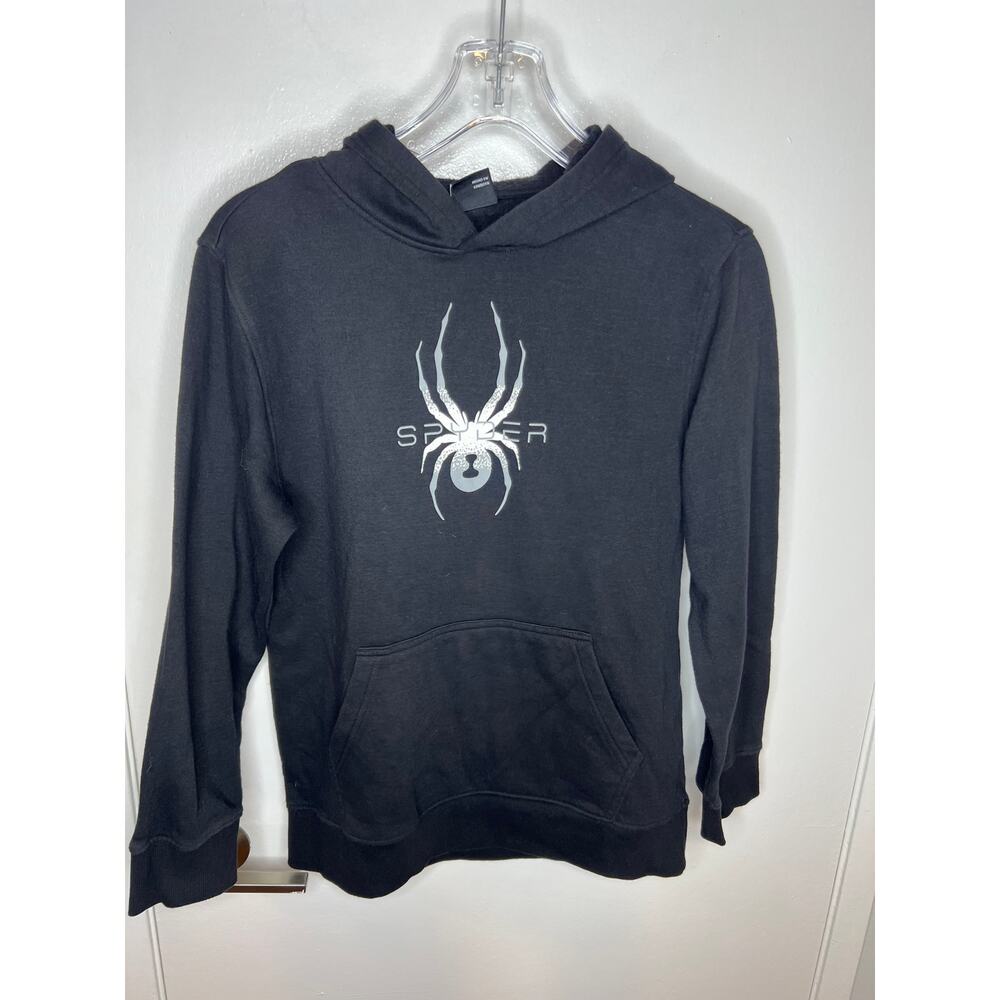 Spyder Boy's Youth Hoodie Sweatshirt Black ~ Size L 14/16